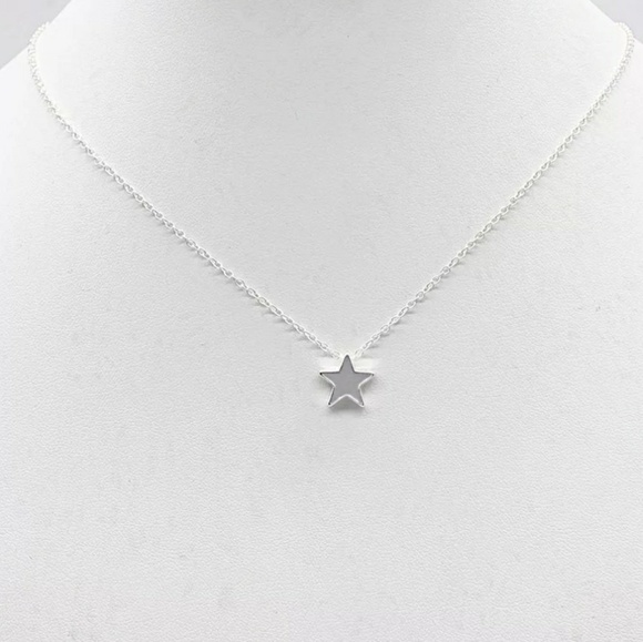Star Pendant 16.5" 925 Chain Necklace! - Picture 3 of 7